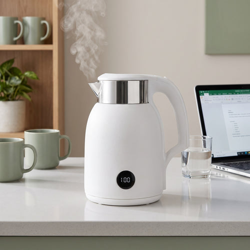 1.8L Digital Display Electric Kettle with Real-Time Temperature Display