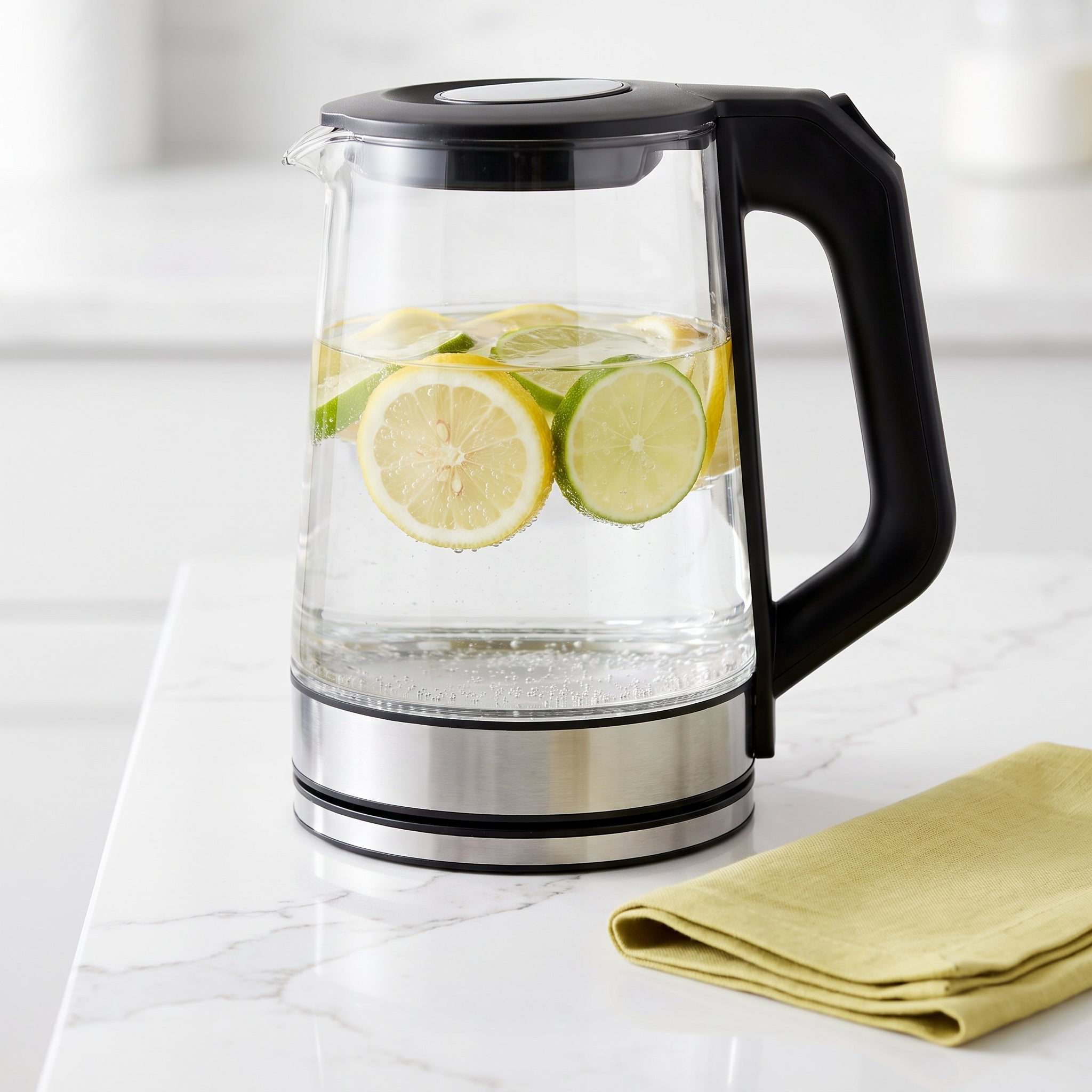 1.8L Glass Electric Kettle with Blue LED Light – ORF-G01