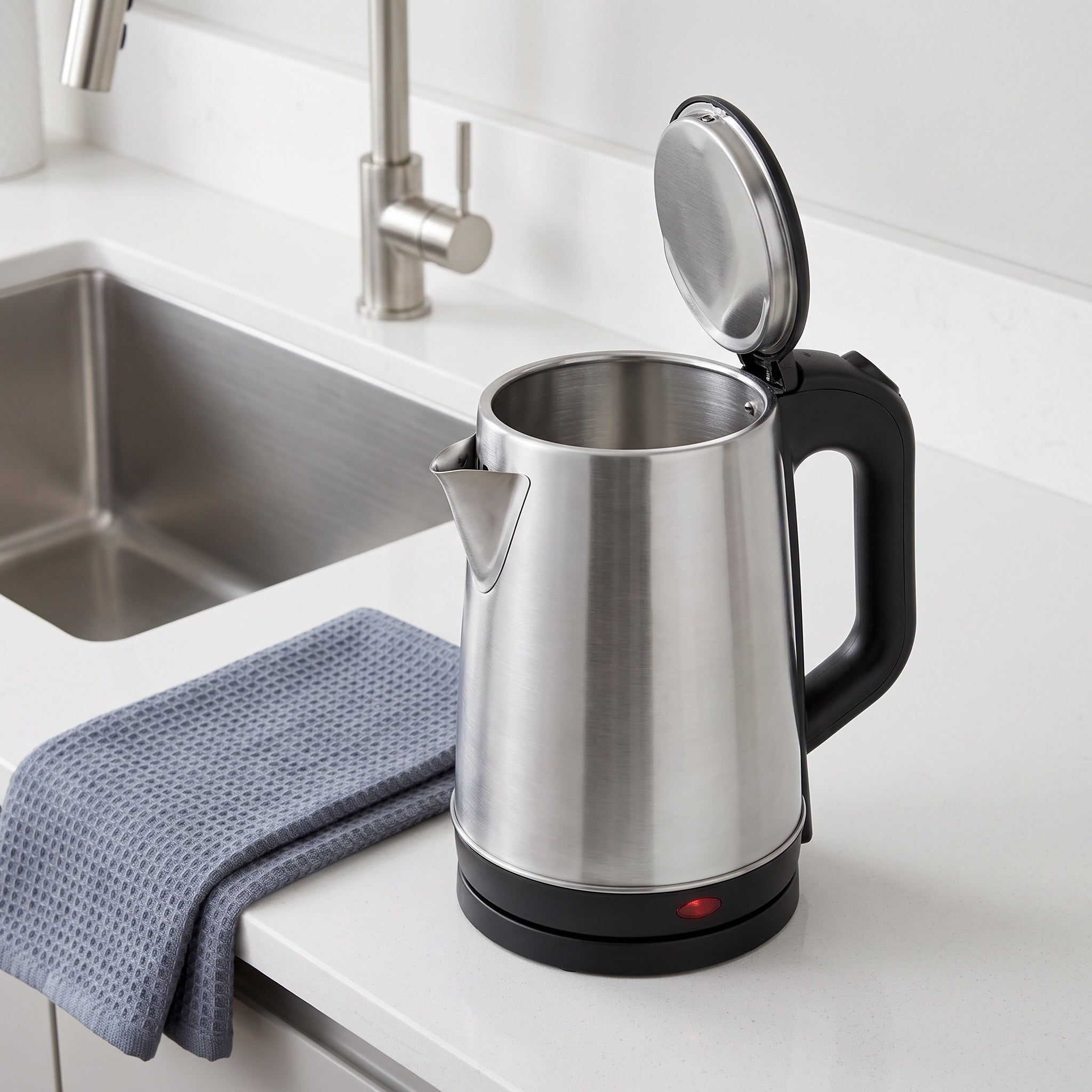 1.8L Stainless Steel Electric Kettle with Easy-Clean Big Mouth Opening – ORF-A02
