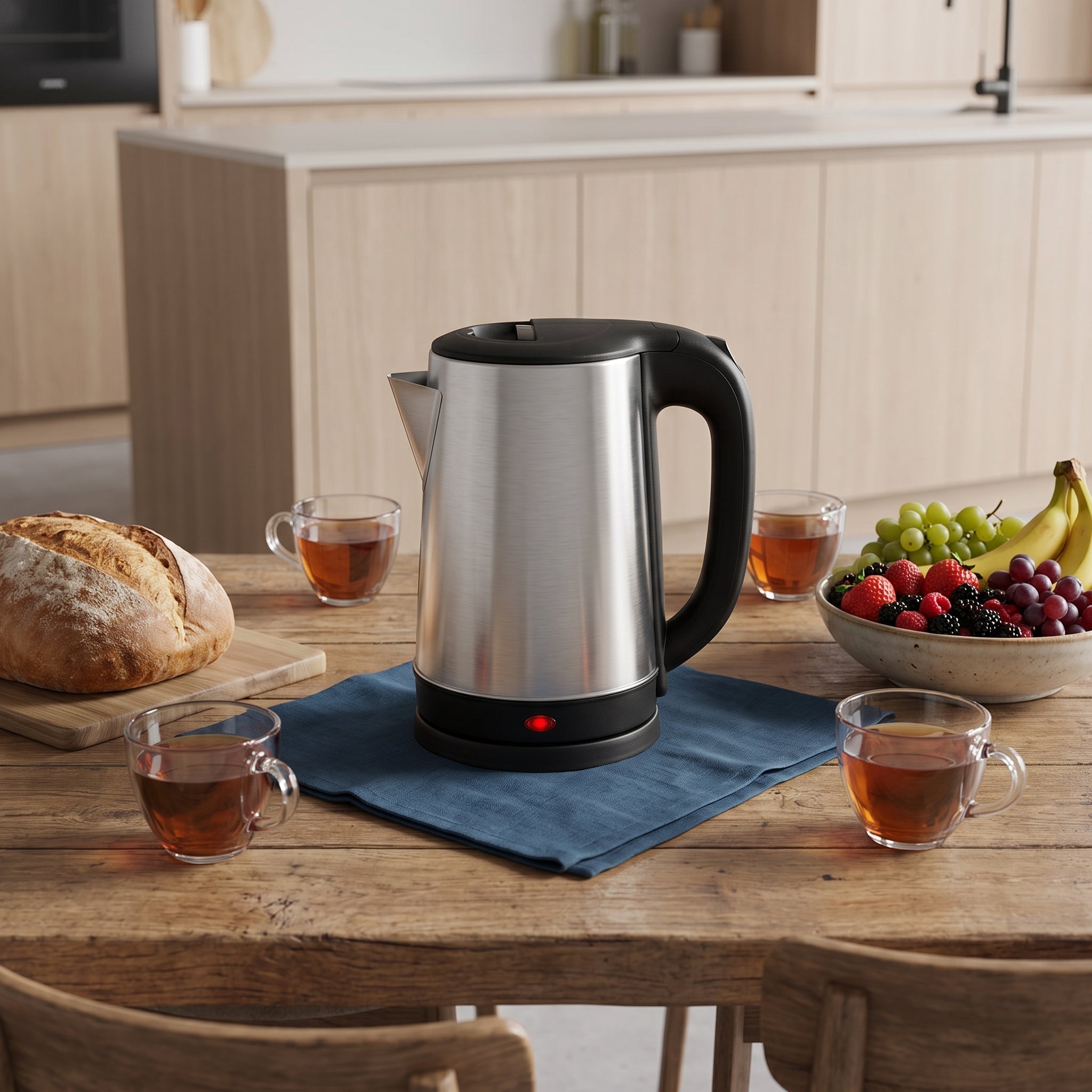 1.8L Stainless Steel Electric Kettle with Big Mouth Design for Easy Cleaning – ORF-A05