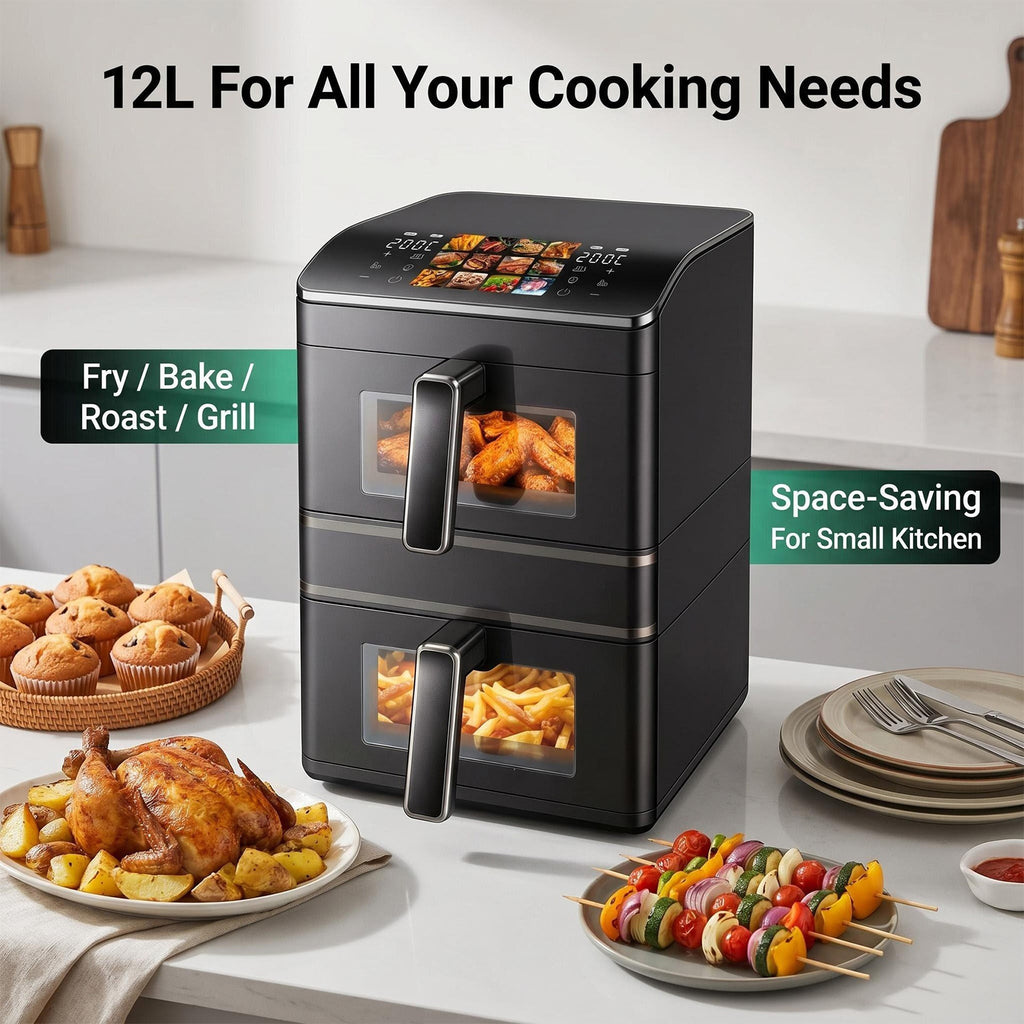 Smart 12L Double Drawer Air Fryer
