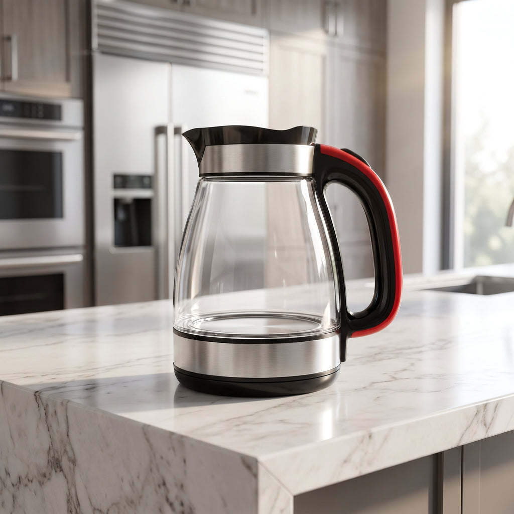 1.8L Curved Glass Electric Kettle with Blue LED Ring – ORF-G06
