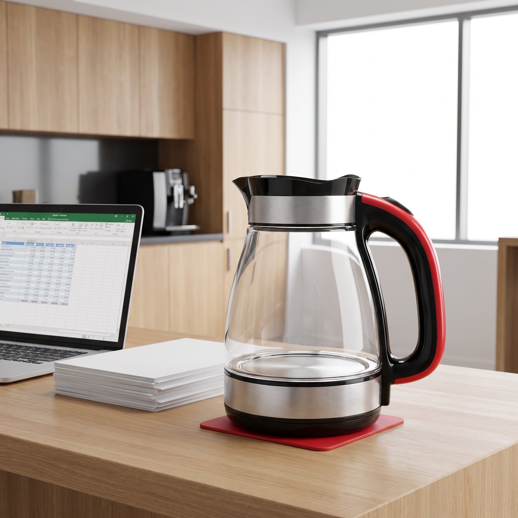 1.8L Curved Glass Electric Kettle with Blue LED Ring – ORF-G06