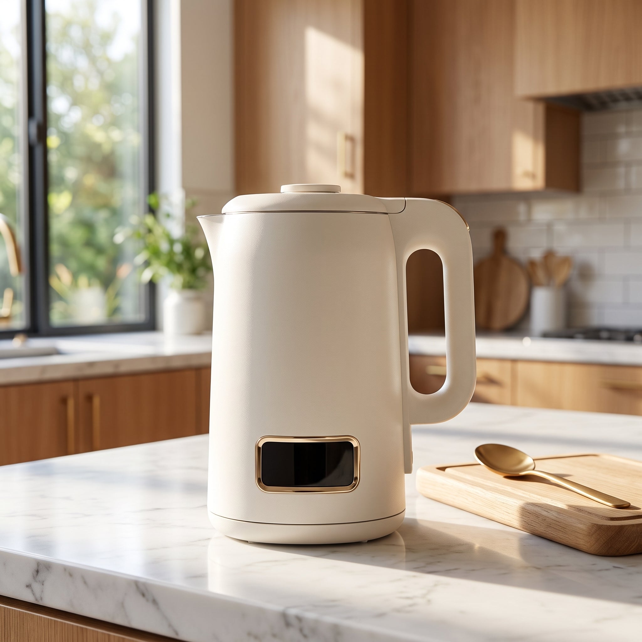 1.7L Double-Wall Electric Kettle with Front Indicator Panel