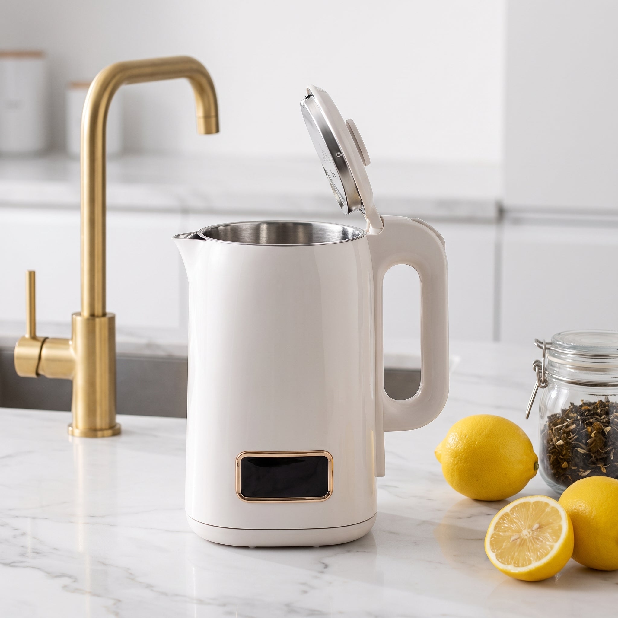 1.7L Double-Wall Electric Kettle with Front Indicator Panel