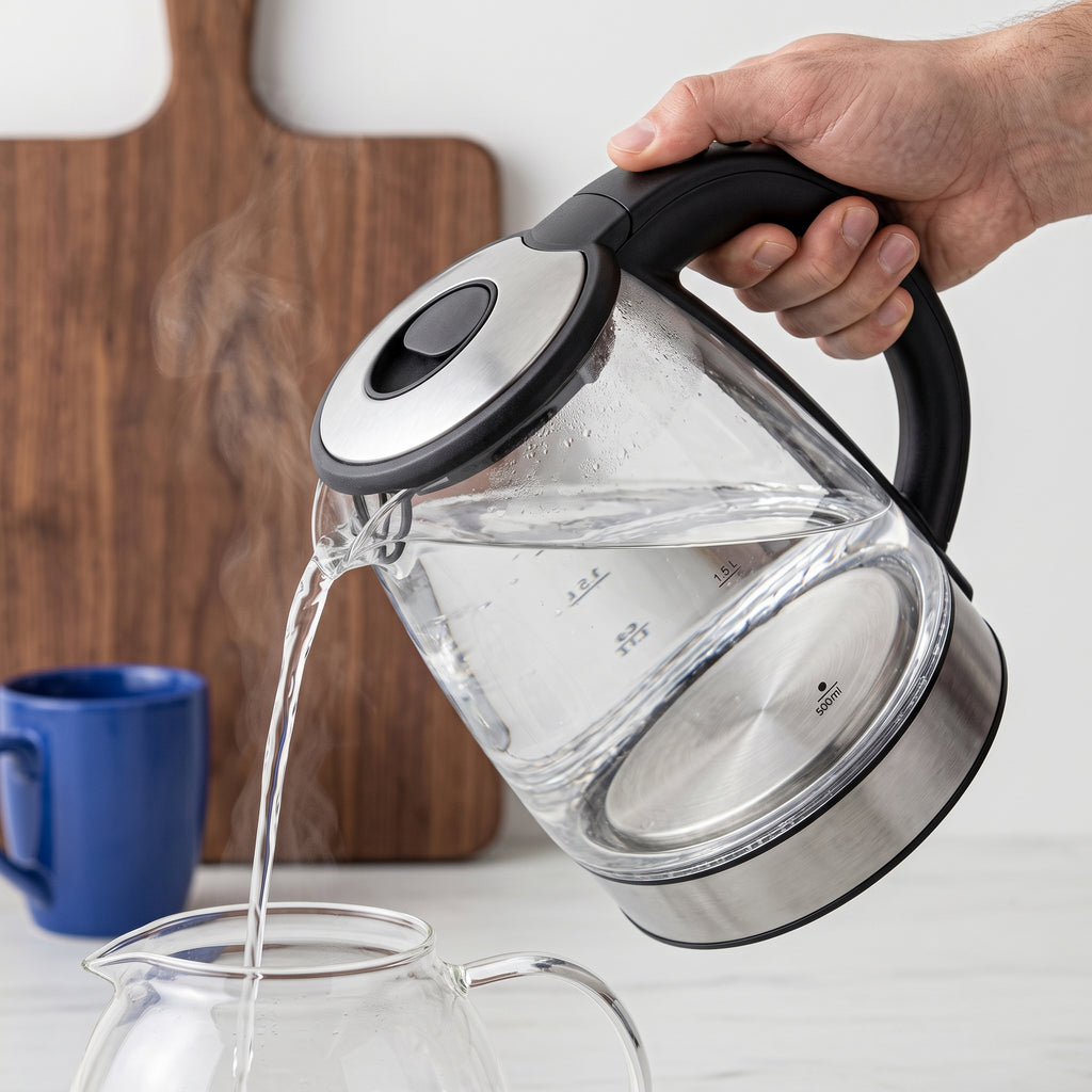 1.8L Glass Electric Kettle with Illuminated Base – ORF-G02