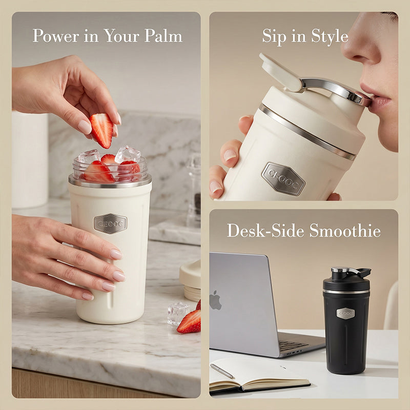 Luxury Fluted Vacuum Insulated Portable Blender