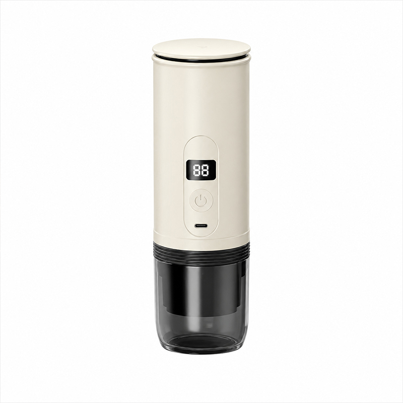 Portable Wireless Espresso Coffee Maker with Rechargeable Battery, 51mm Coffee Capsule & Ground Coffee Compatible