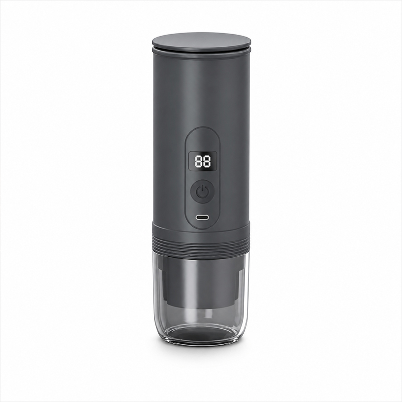 Portable Wireless Espresso Coffee Maker with Rechargeable Battery, 51mm Coffee Capsule & Ground Coffee Compatible