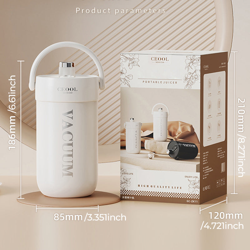 Double-Layer Borosilicate Glass Portable Blender