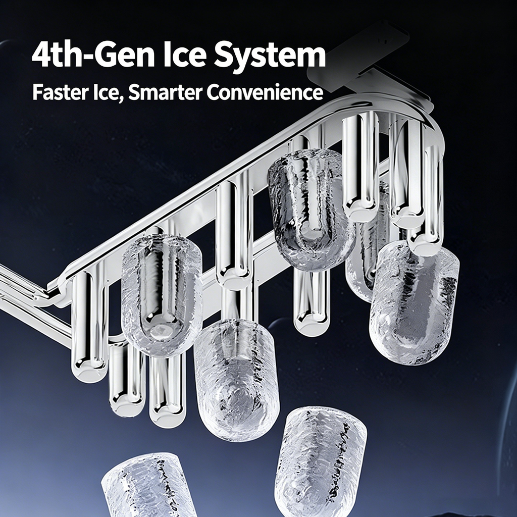 Ice Maker Machine with Ice Cube, Ice Water & Slush Function