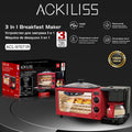 3-in-1 Breakfast Maker - 1050W Multi-Functional Electric Oven