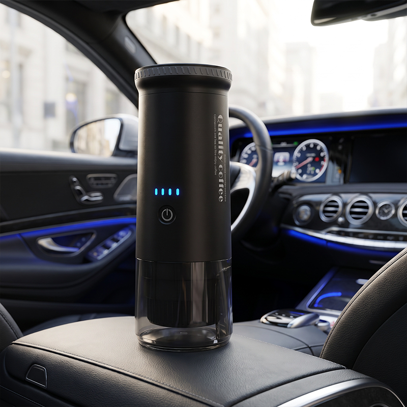 Portable Heated Espresso Coffee Maker with 25Bar Pressure, Rechargeable Battery & Capsule Compatible Design