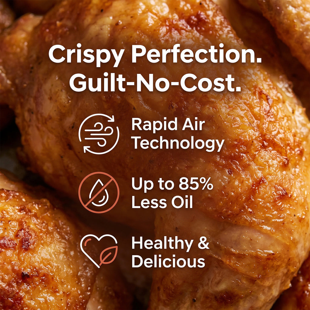 Smart 5.5L Air Fryer - 360° Air Circulation Family Size