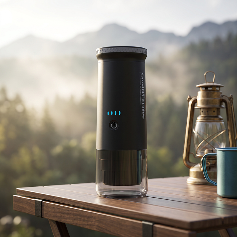 Portable Heated Espresso Coffee Maker with 25Bar Pressure, Rechargeable Battery & Capsule Compatible Design