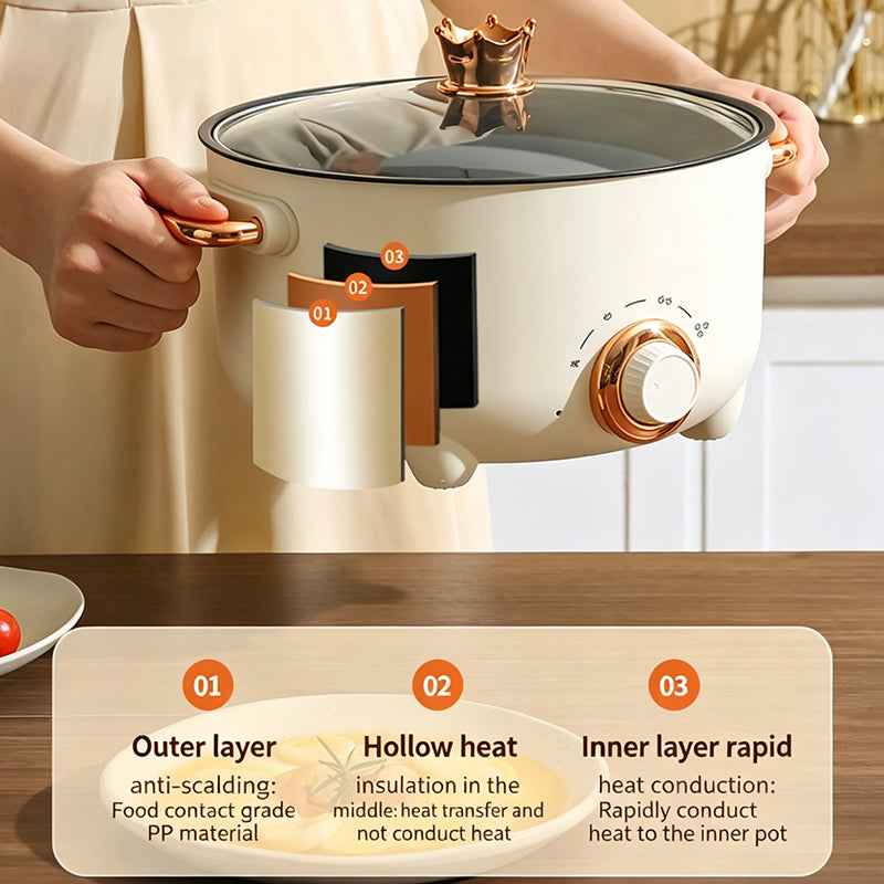 Matte Hot Pot with Tube Handles
