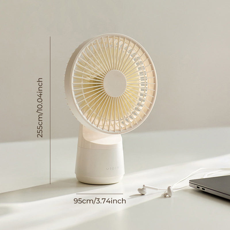 Cordless Personal Desk Fan - 3000mAh Portable USB Rechargeable