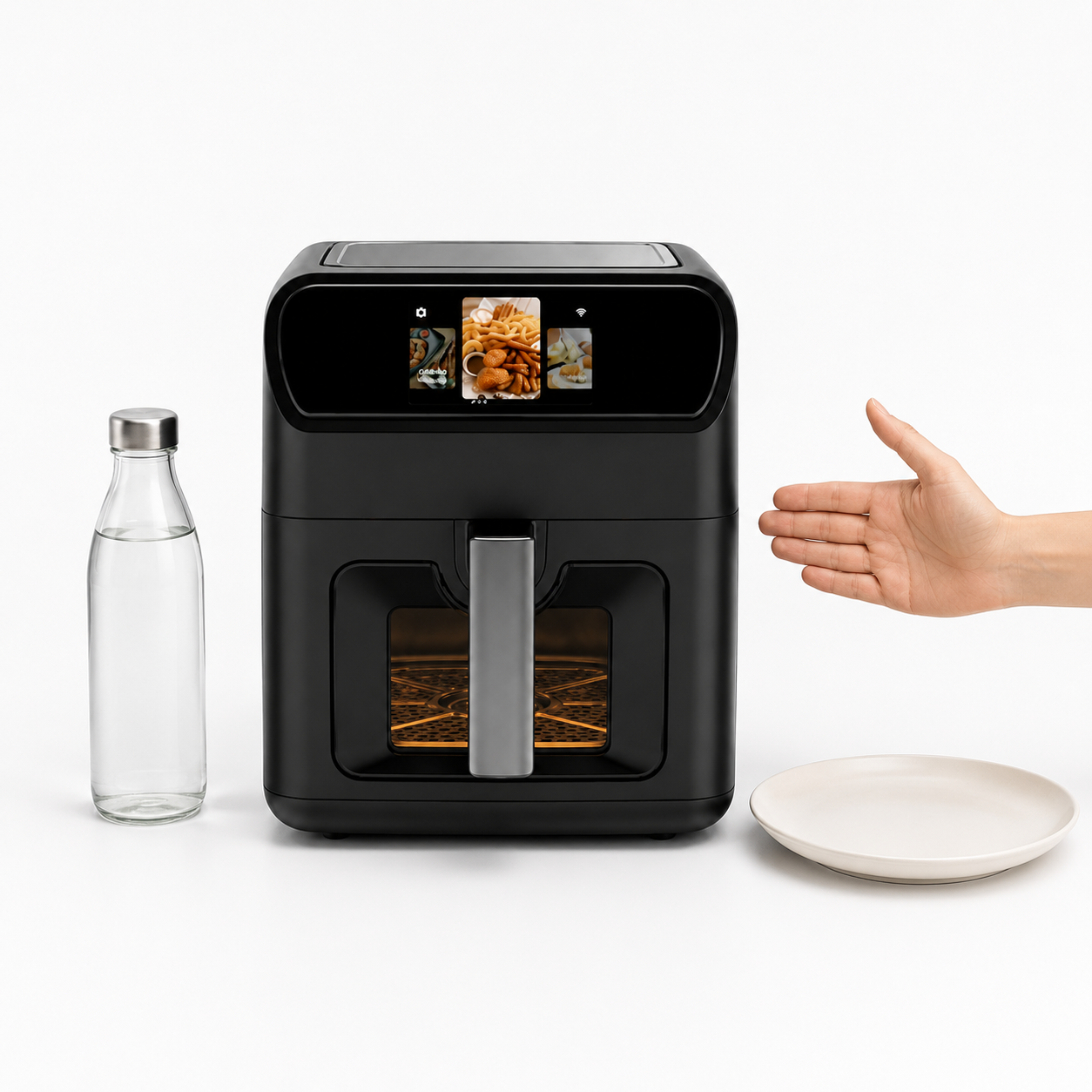 7L Smart Dual-Basket Air Fryer with TFT Touchscreen, WiFi & App Control – OEM/ODM Supply