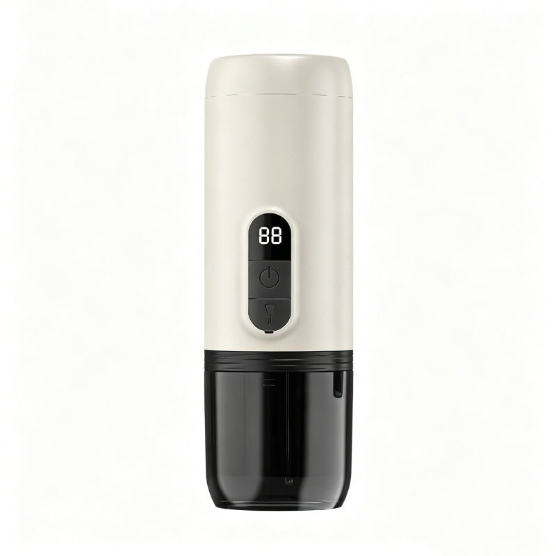 Cordless Portable Espresso Coffee Maker with 7500mAh Rechargeable Battery, Capsule & Ground Coffee Compatible