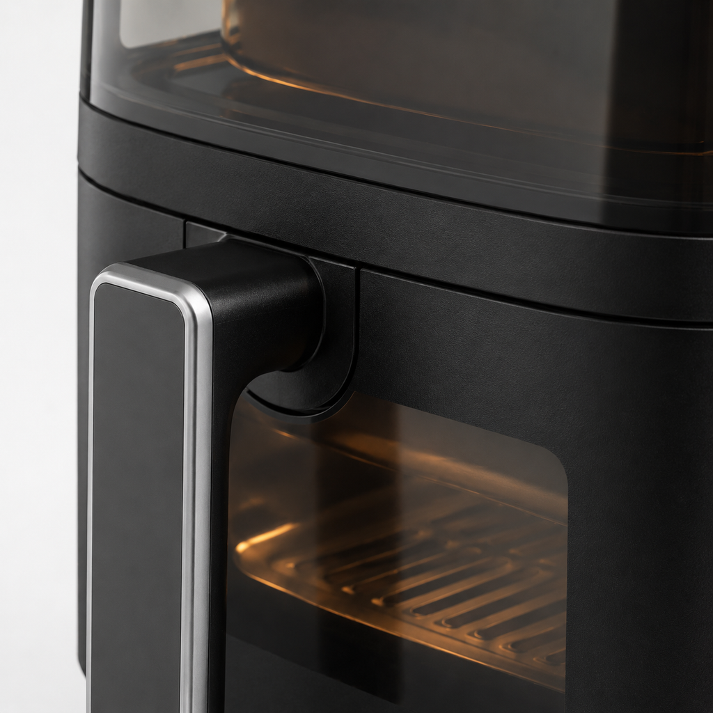6L Smart TFT Air Fryer with Built-in Preset Menus, Dual Viewing Windows, WiFi & App Control