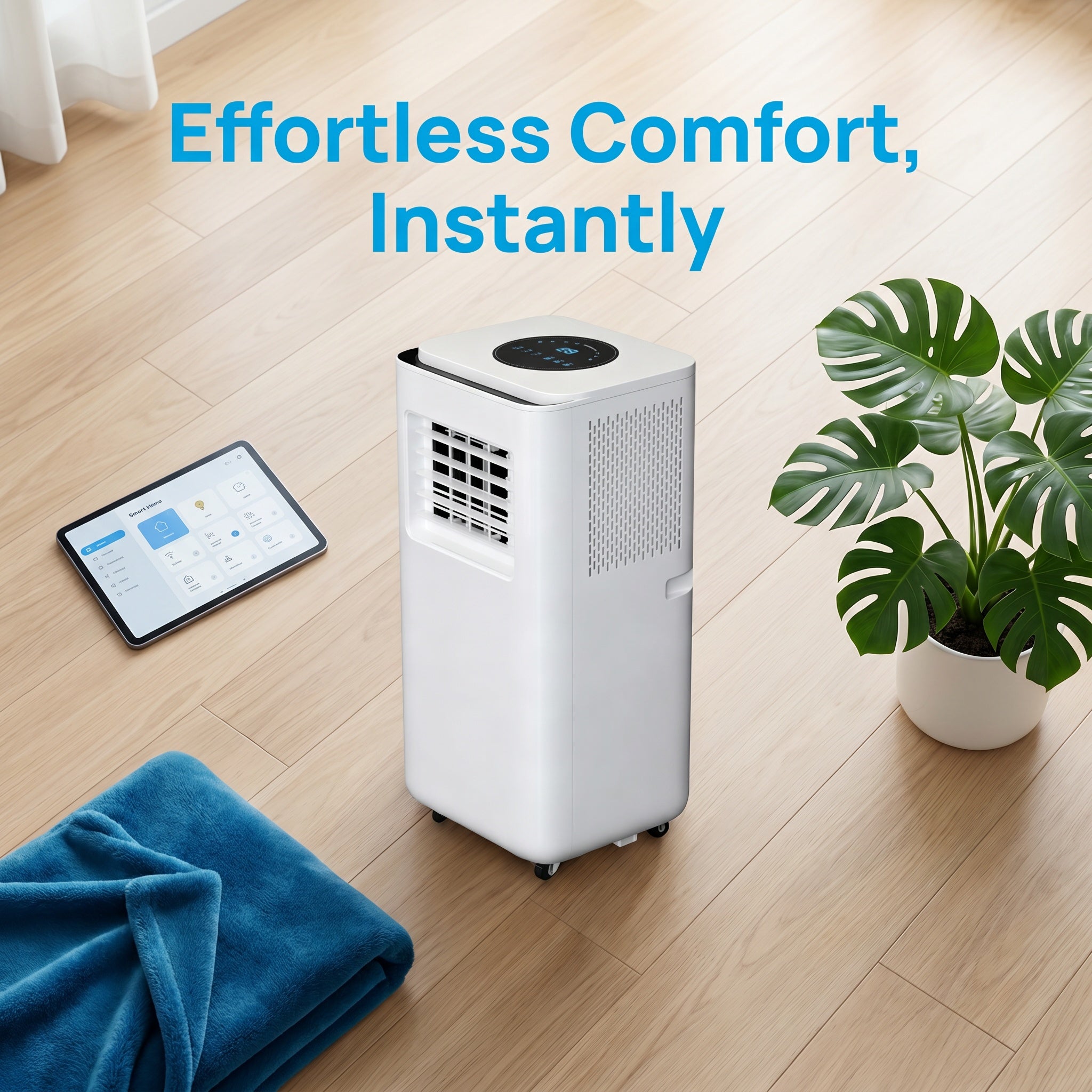 In stock All-in-One Portable Air Conditioner with Cooling Heating and Dehumidifier No Installation Needed