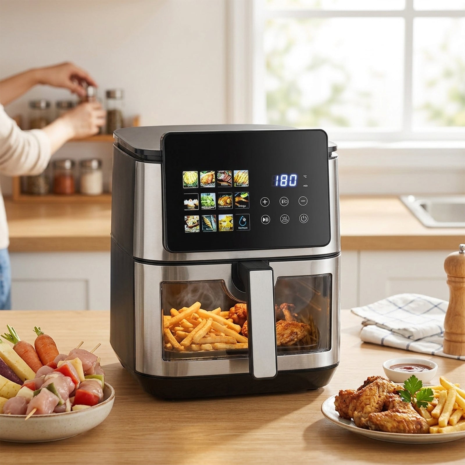 Smart 8.5L Air Fryer - Dual-Heat Technology Family Size Oven