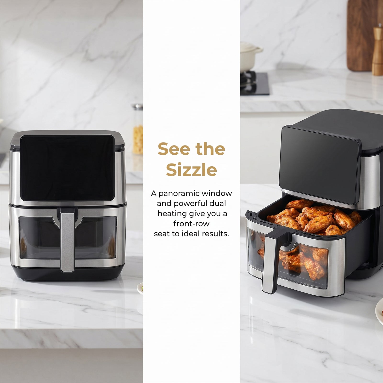 Smart 8.5L Air Fryer - Dual-Heat Technology Family Size Oven