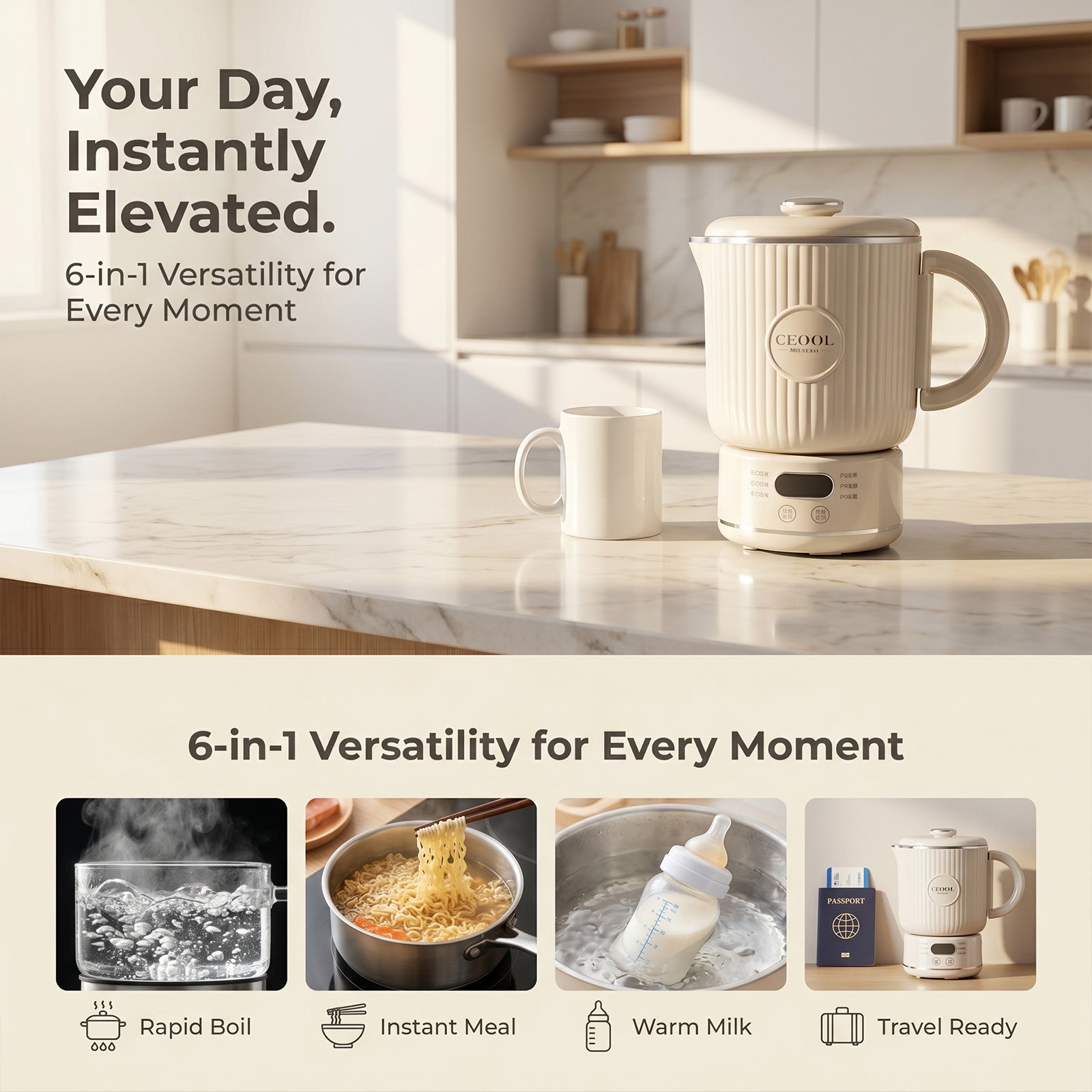 Smart Collapsible Electric Kettle