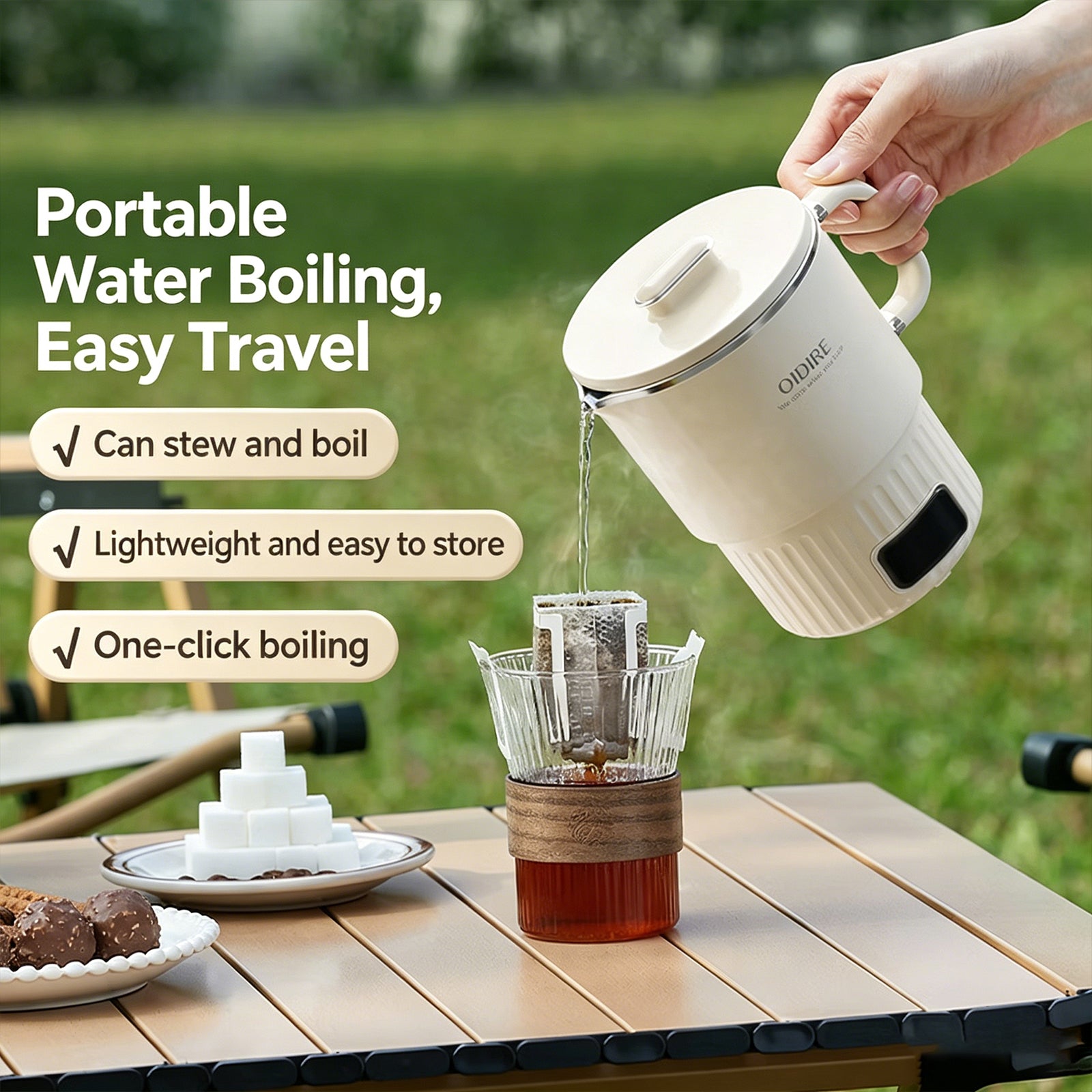 BD02 Collapsible Electric Kettle - Wholesale 800ML Portable Multi-Kettle OEM/ODM Factory Supply