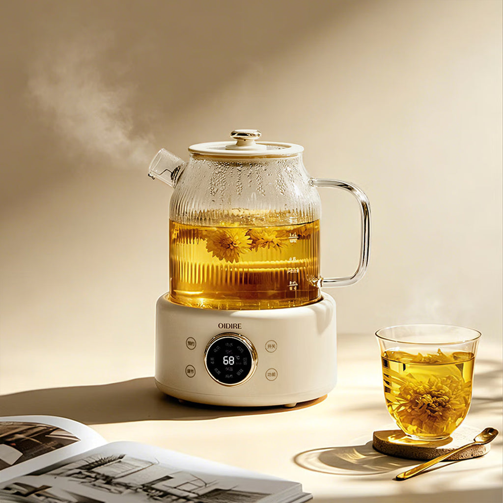 Glass Health Kettle - Wholesale 1.5L Rapid-Boil Scented Tea Brewer OEM/ODM Factory Supply