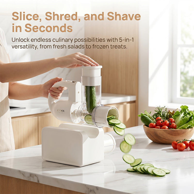 Cordless Electric Shaved Ice Machine & Vegetable Slicer