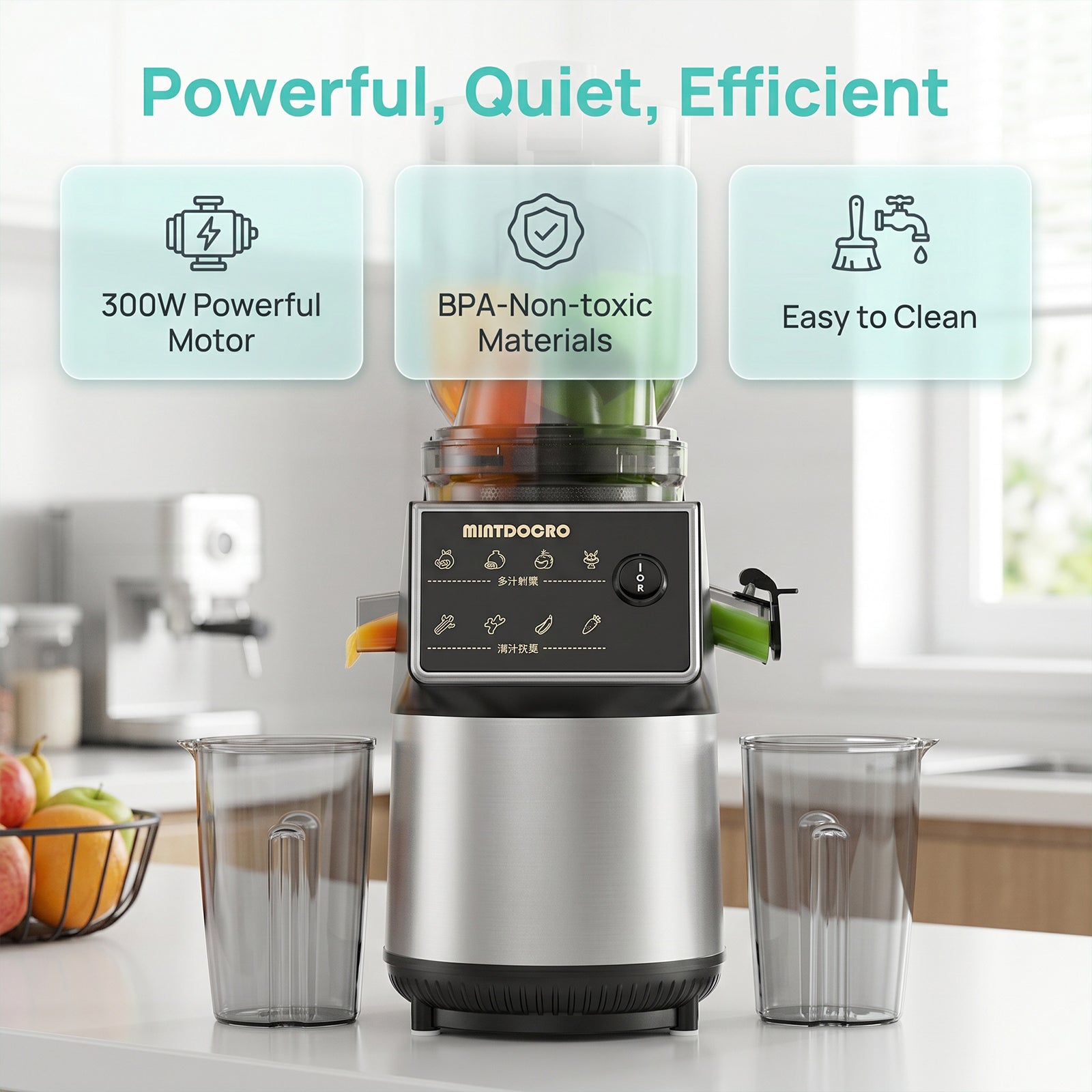 Multi-Functional Juicer Blender - 300W High-Speed Kitchen Mixer