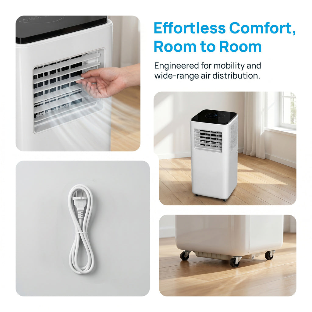 In Stock Portable AC Unit for Apartments and Rental Homes – No Outdoor Unit Required