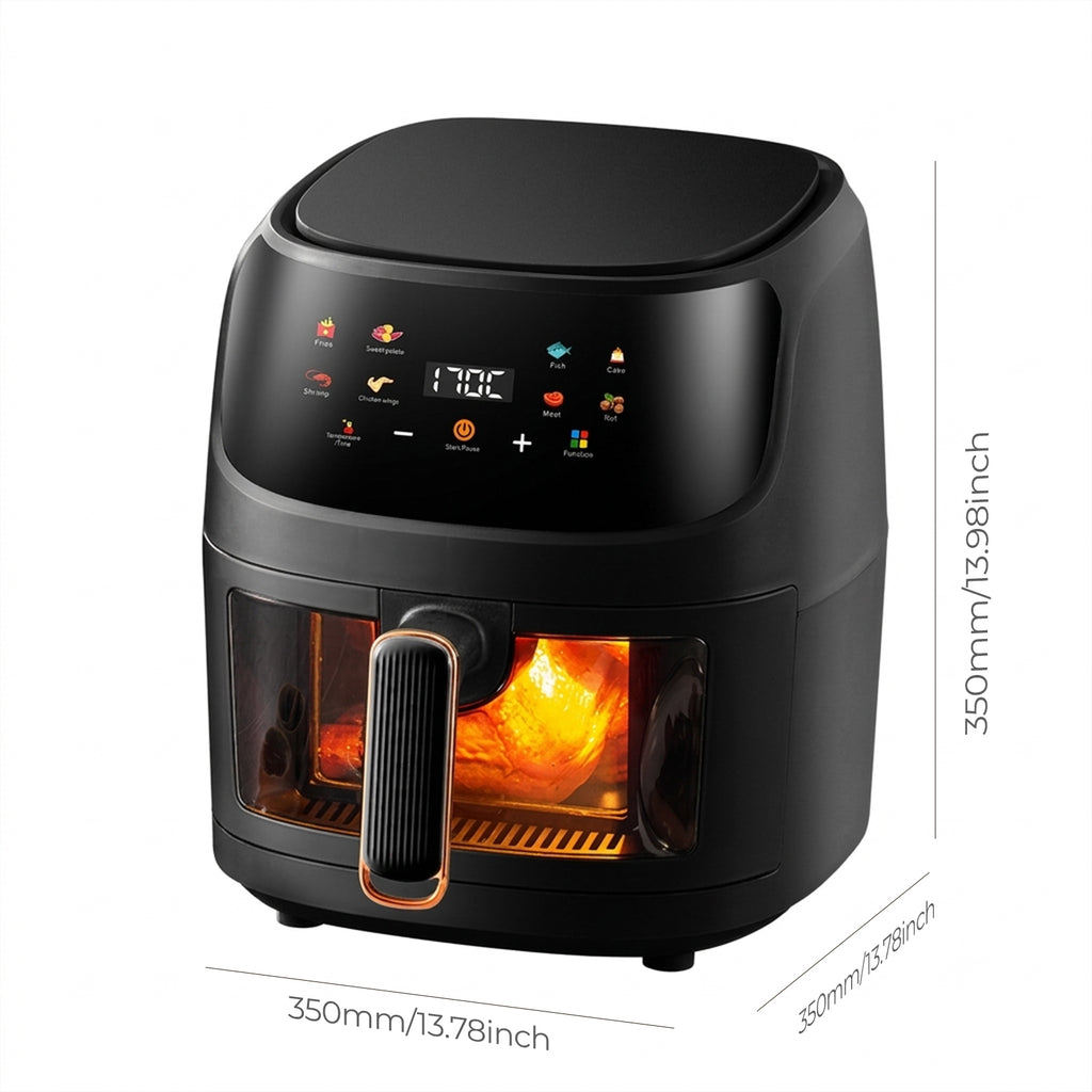 Minimalist 6L Air Fryer - Auto-Convection Smart Oven