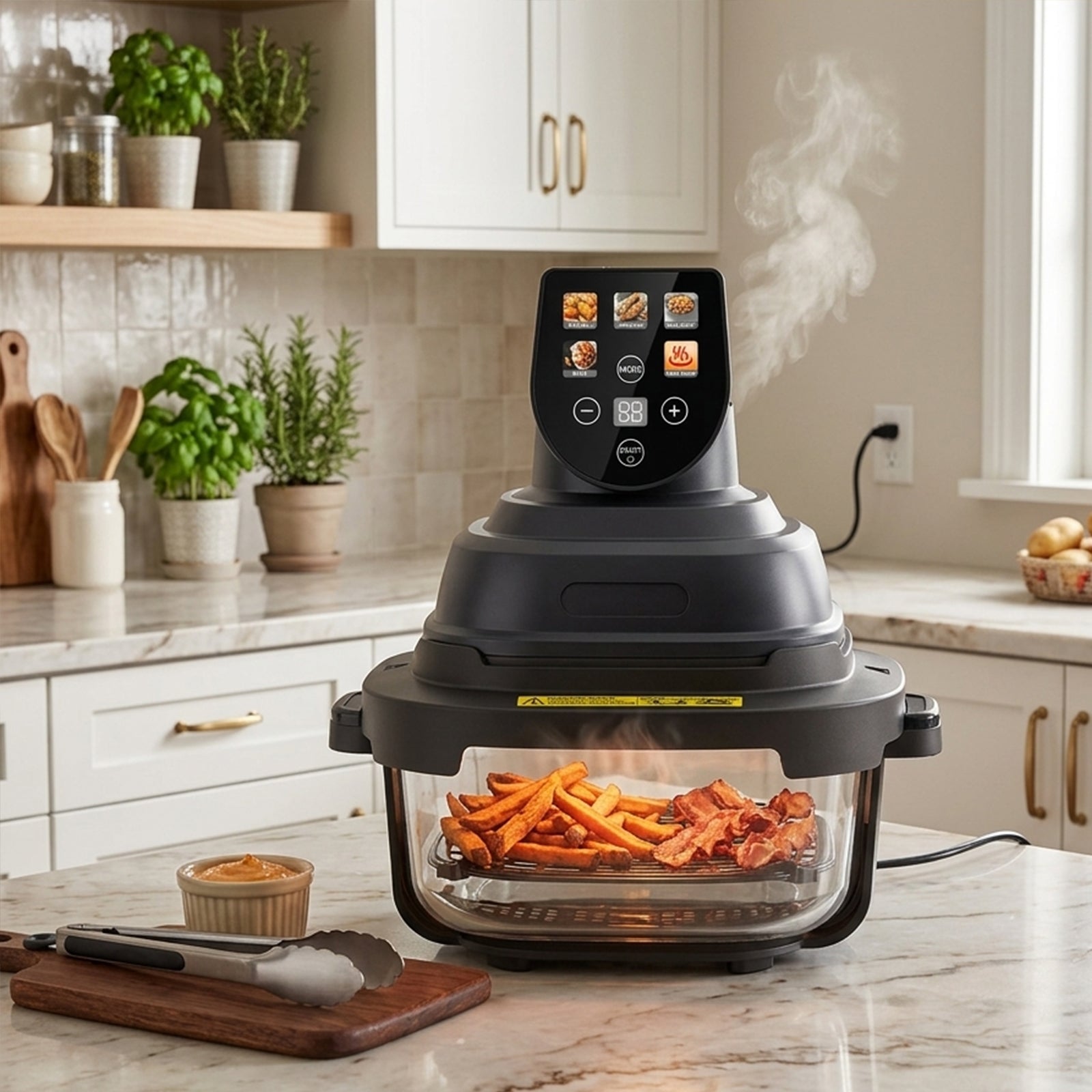 Visual Glass Air Fryer Set