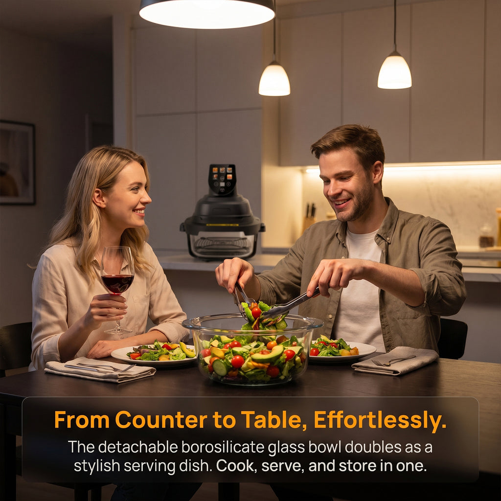 Visual Glass Air Fryer Set