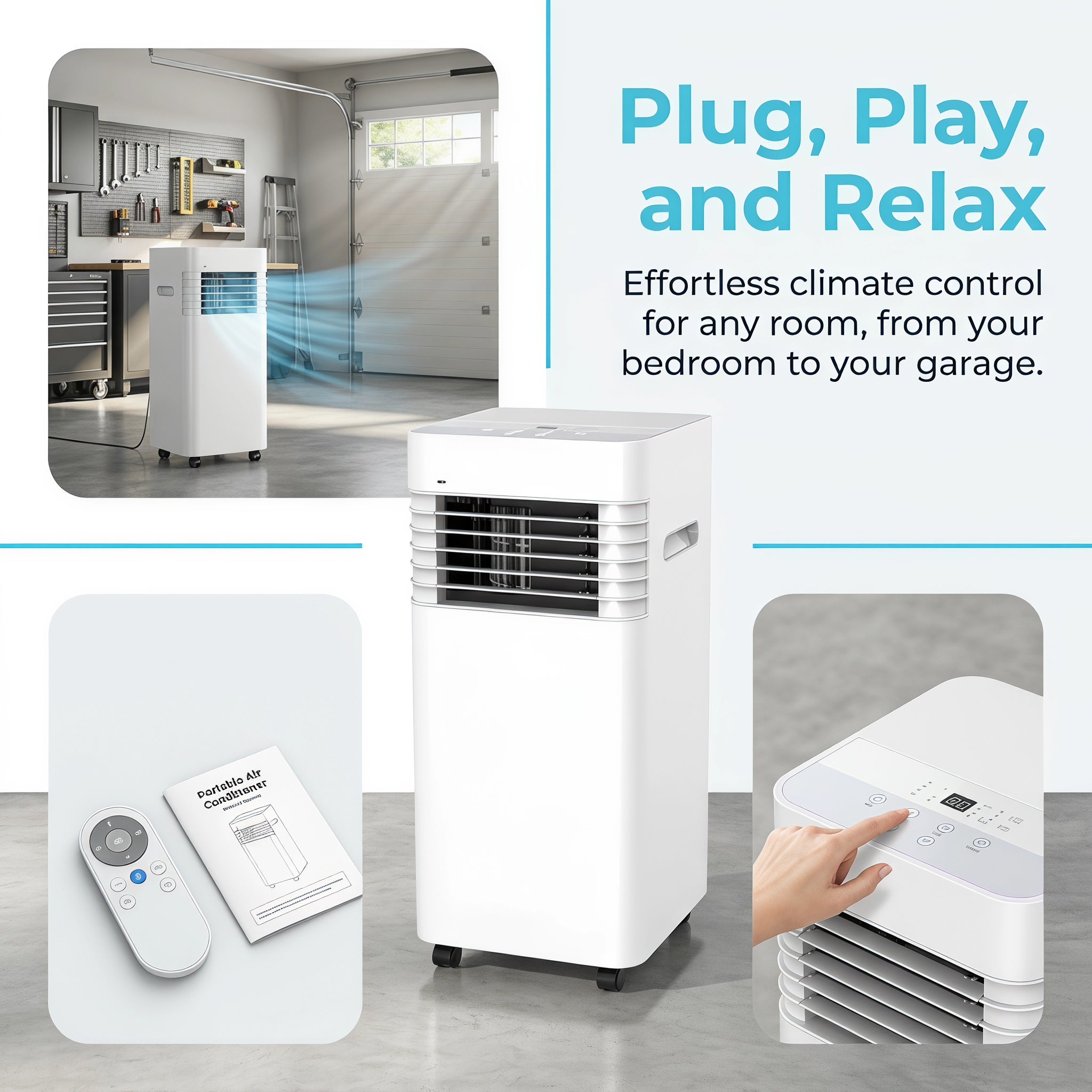 In Stock Portable Air Conditioners Without an Outdoor Unit No Installation Needed