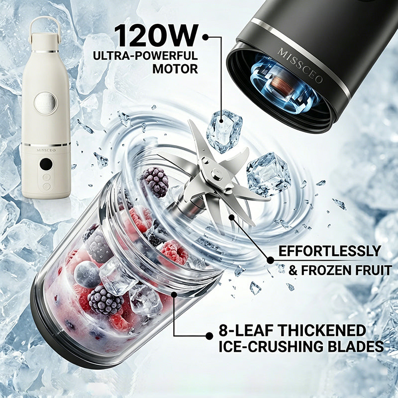 Bowling-Style Detachable Split Portable Blender