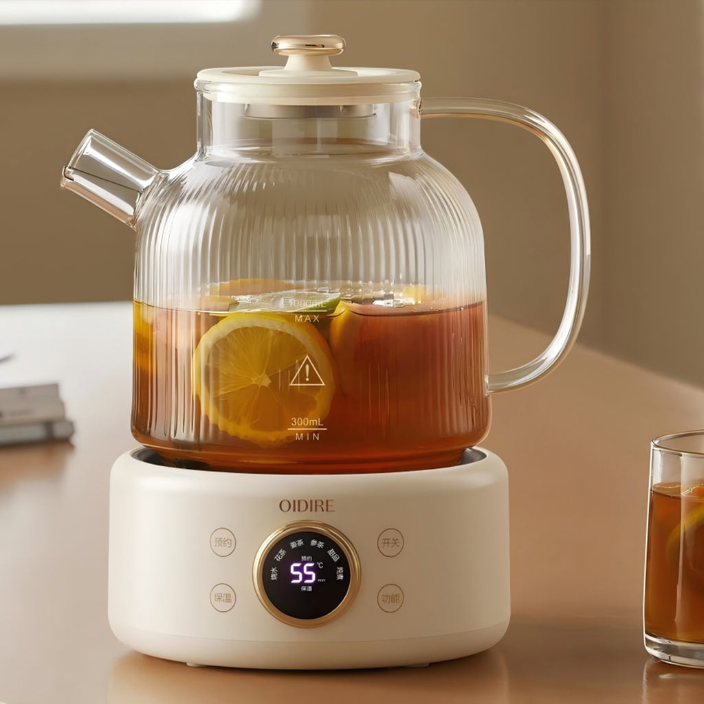 HC01 Glass Health Kettle - Wholesale 1L Scented Tea Brewer OEM/ODM Factory Supply