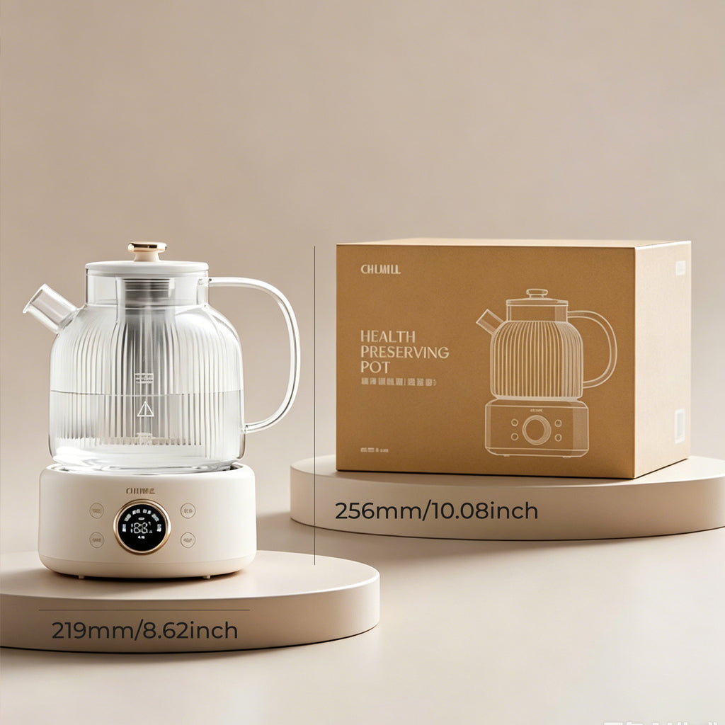 HC01 Glass Health Kettle - Wholesale 1L Scented Tea Brewer OEM/ODM Factory Supply