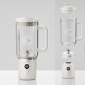 Clear Fluted Tumbler Split Portable Blender
