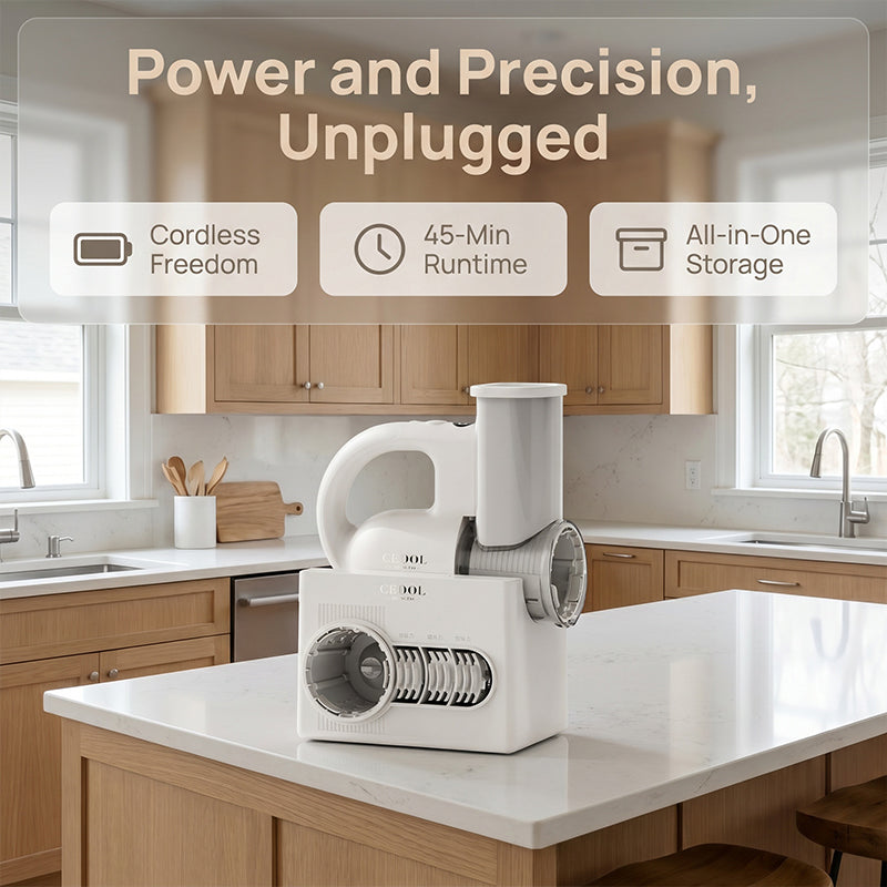 Cordless Electric Shaved Ice Machine & Vegetable Slicer