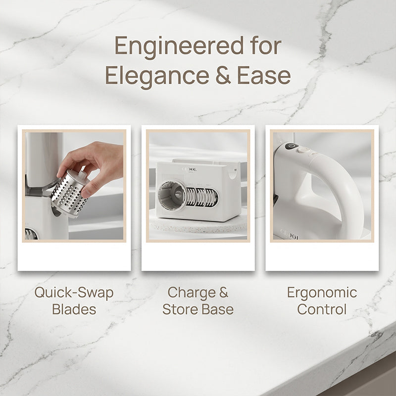 Cordless Electric Shaved Ice Machine & Vegetable Slicer