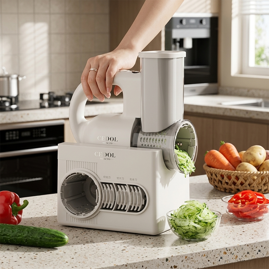 Cordless Electric Shaved Ice Machine & Vegetable Slicer