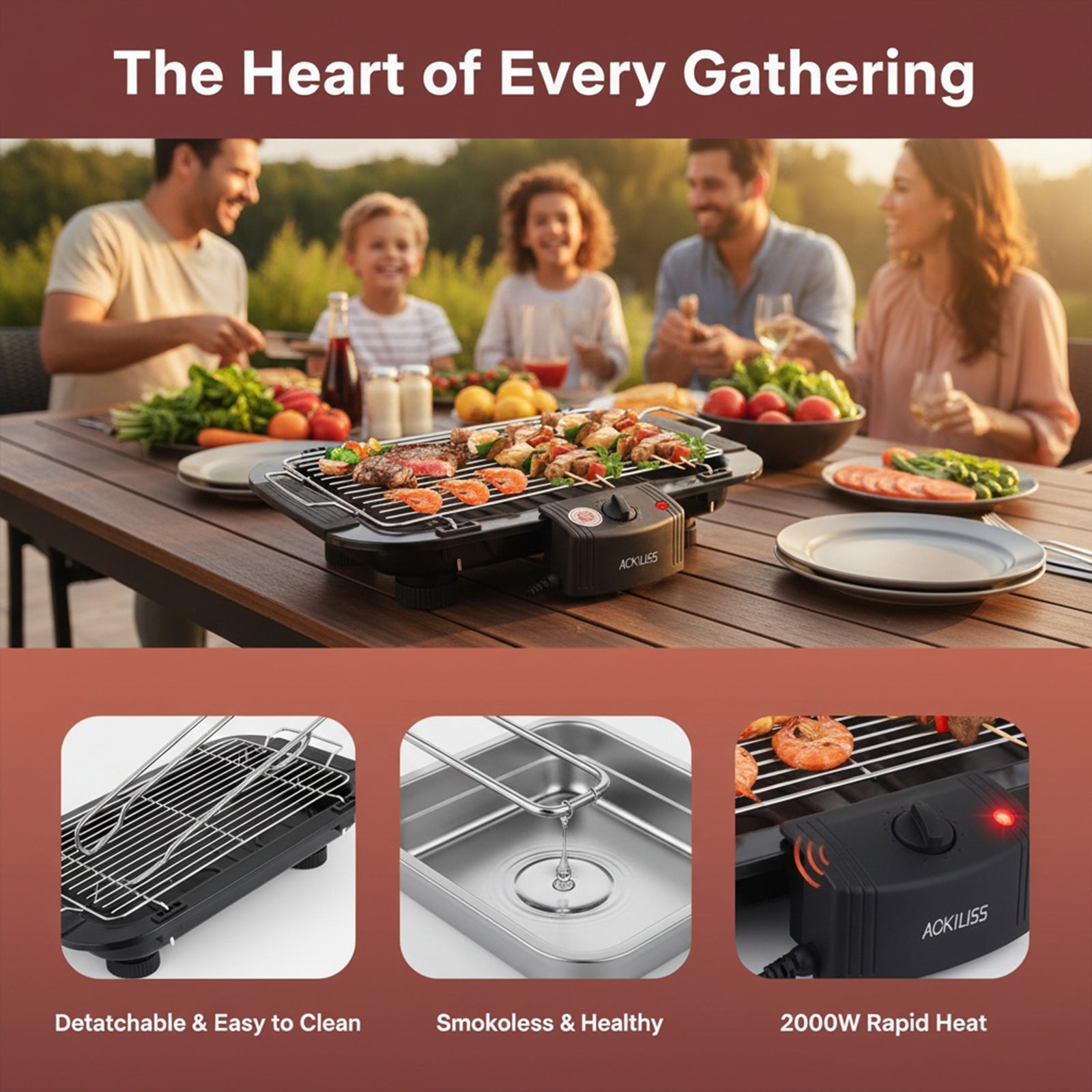 ACL-5301 Electric Barbecue Grill