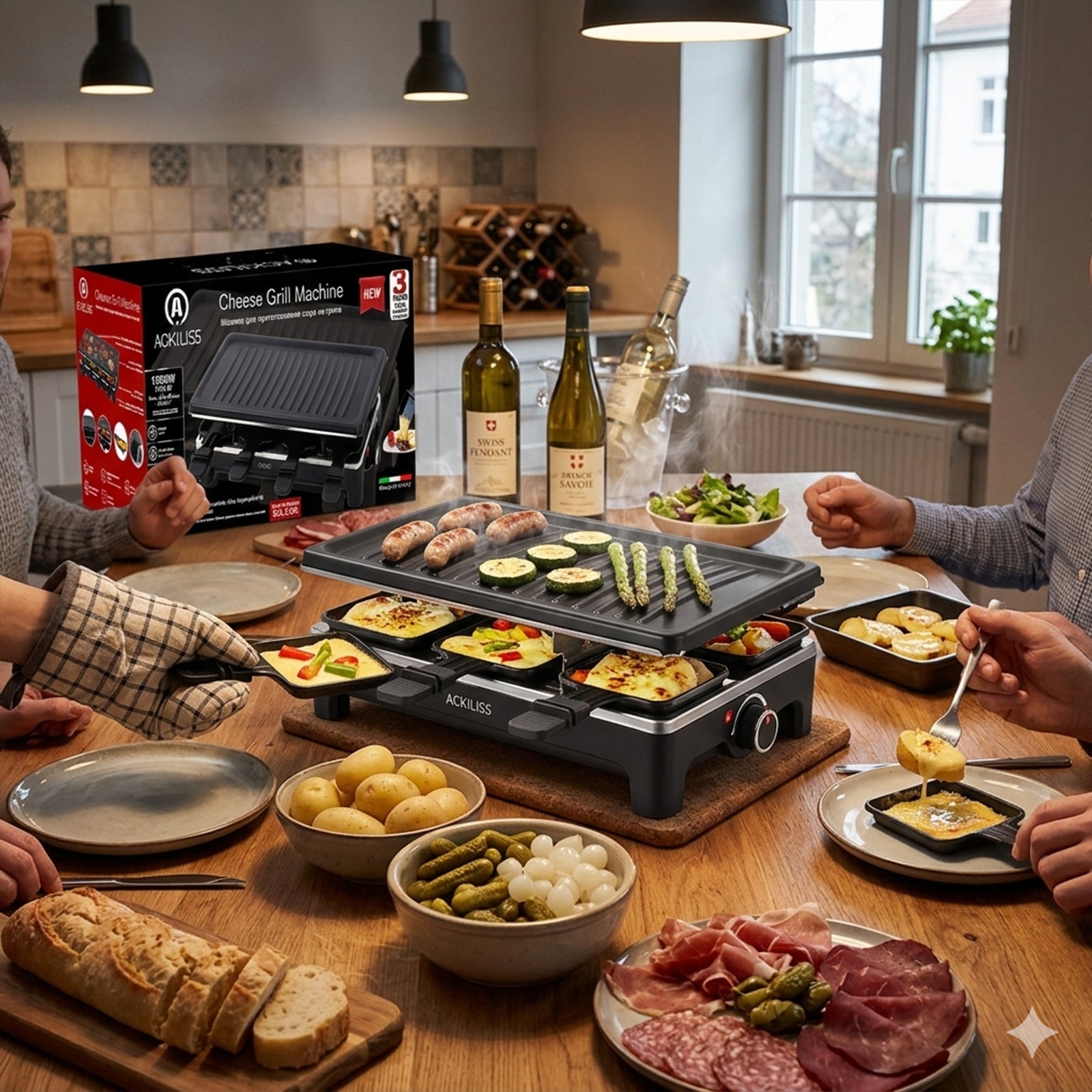 Electric Multi Cook Grill Machine All for one