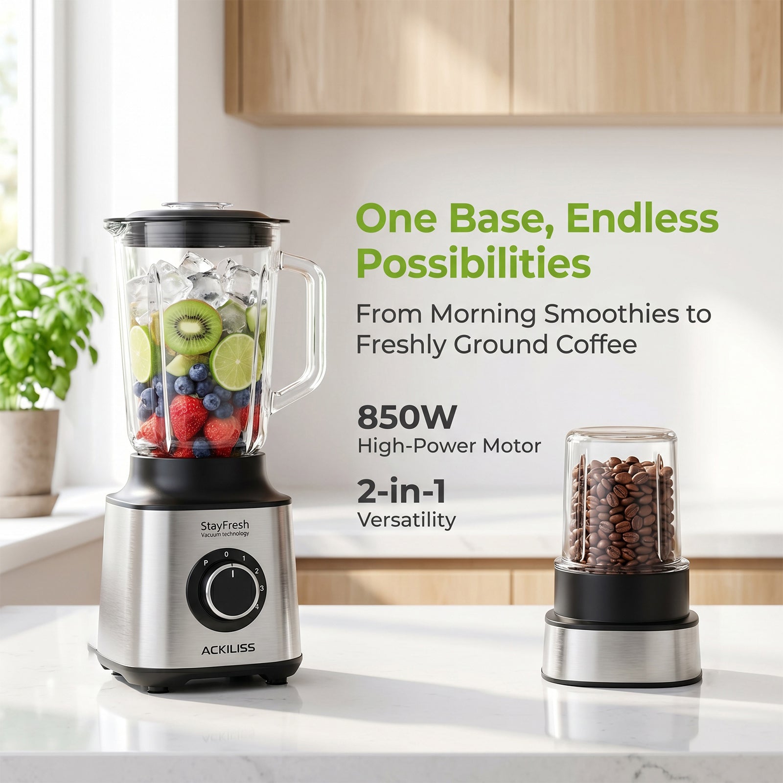 High-Speed Kitchen Mixer and Smoothie Maker Blenders
