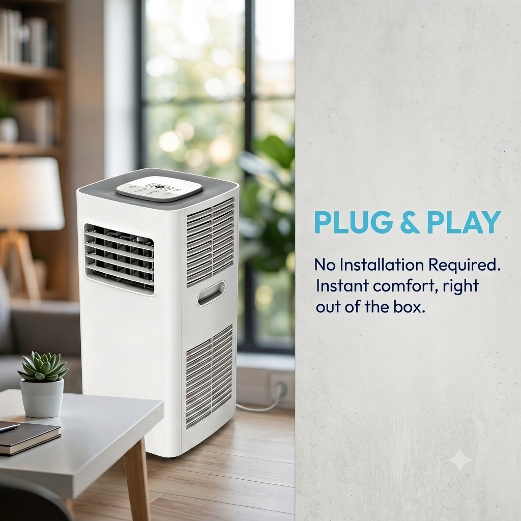 In Stock Portable Air Conditioner Without Outdoor Unit for Flexible Indoor Cooling