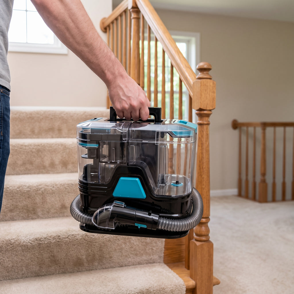 Fabric Cleaner Machine 400W Deep Cleaning Extractor for Sofa Carpet and Upholstery Care
