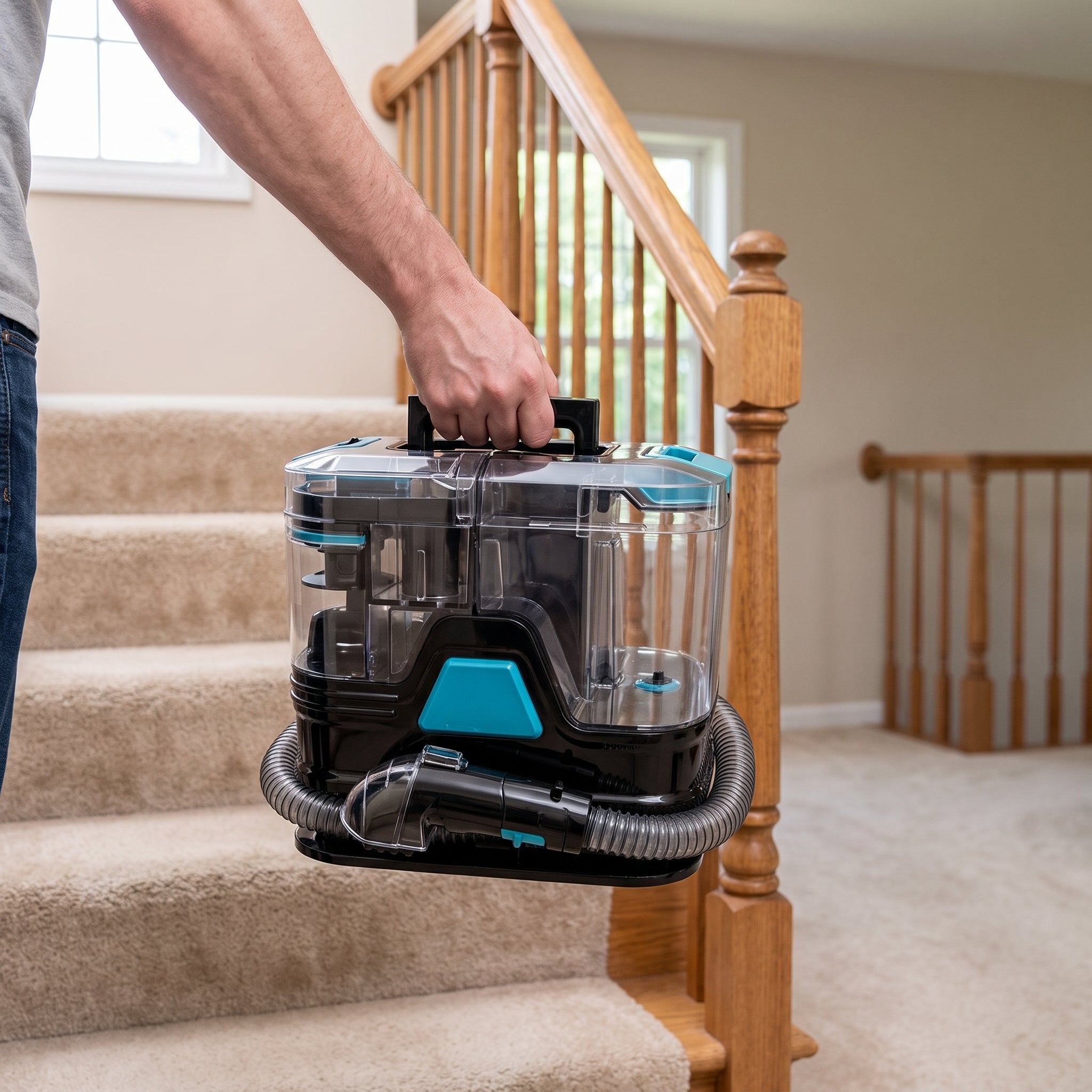 Fabric Cleaner Machine 400W Deep Cleaning Extractor for Sofa Carpet and Upholstery Care
